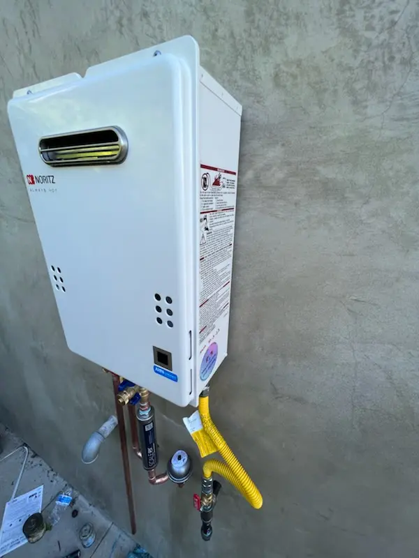 Tankless water heater installation for Frognot homes